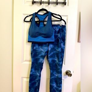 Beautifully Bright Blue Avia Workout Set